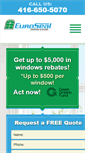 Mobile Screenshot of eurosealwindows.com